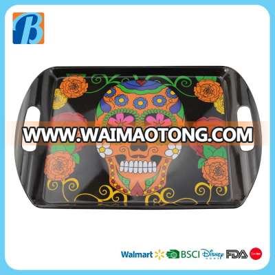 customer design melamine handled restaurant serving tray