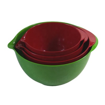 Multi  solid color  melamine salad mixing bowl set restaurant soup bowl