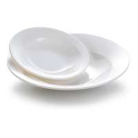 wholesale high quality restaurant shining white melamine tableware plates