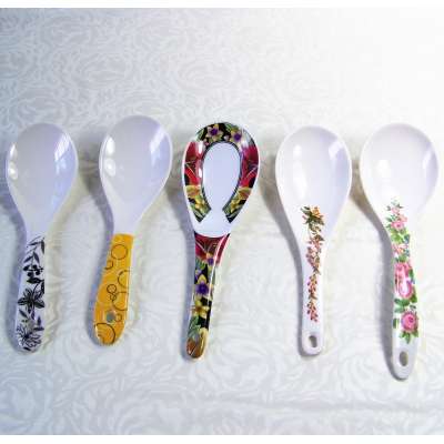 reusable plastic carton kids spoon customized wholesale soup spoon melamine  spoon