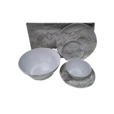 High quality break-resistant customized size melamine dinner set cookware melamine dinnerware