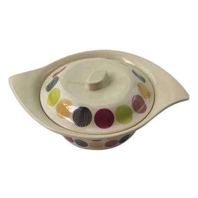 High quality export Africa market yellow melamine olive shaped cover bowl