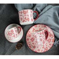 Latest handpainted craft chinese china ceramic tableware