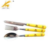 spoon, fork ,knife melamine ware kid's dinner set